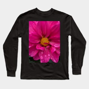 The Real Revolution Will Be Love: Be Like the Fiery Magenta Dahlia Flower Long Sleeve T-Shirt